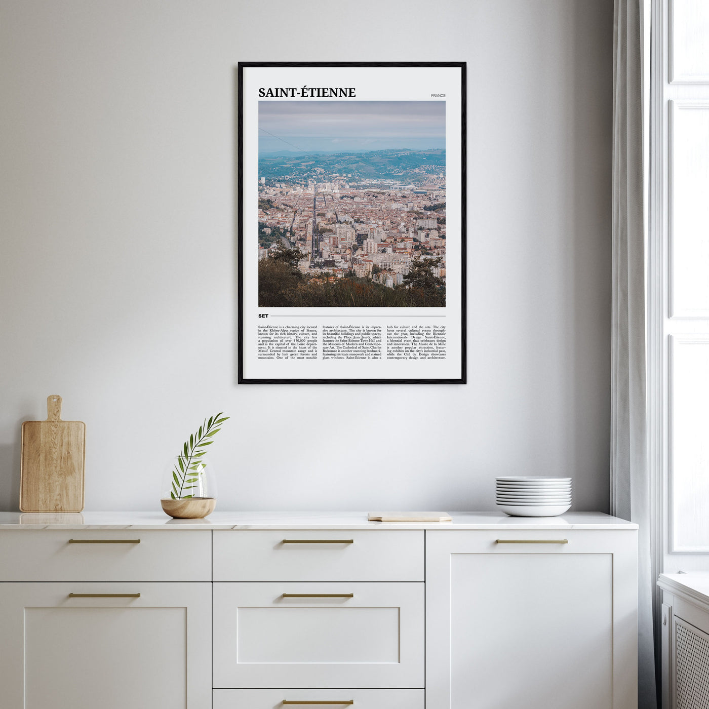 Saint-Étienne Travel Color Poster