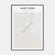 Saint John Map Portrait Poster