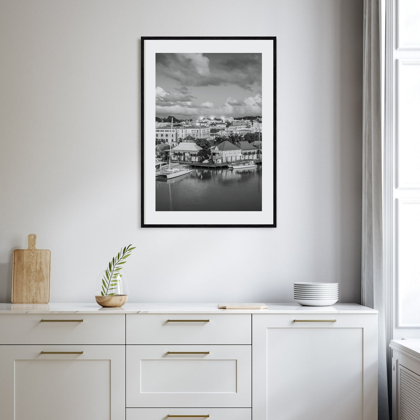 Saint John Photo B&W Poster