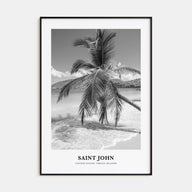 Saint John Portrait B&W Poster