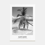 Saint John Portrait B&W Poster