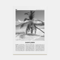 Saint John Travel B&W Poster
