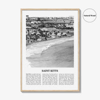 Saint Kitts Print Black and White, Saint Kitts Wall Art, Saint Kitts Poster, Saint Kitts Photo, Saint Kitts Wall Décor, Caribbean