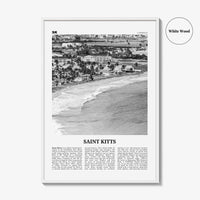 Saint Kitts Print Black and White, Saint Kitts Wall Art, Saint Kitts Poster, Saint Kitts Photo, Saint Kitts Wall Décor, Caribbean