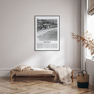 Saint Kitts Travel B&W Poster
