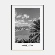 Saint Lucia Portrait B&W Poster