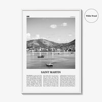 Saint Martin Print Black and White, Saint Martin Wall Art, Saint Martin Poster, Saint Martin Photo, Saint Martin Wall Décor, Caribbean
