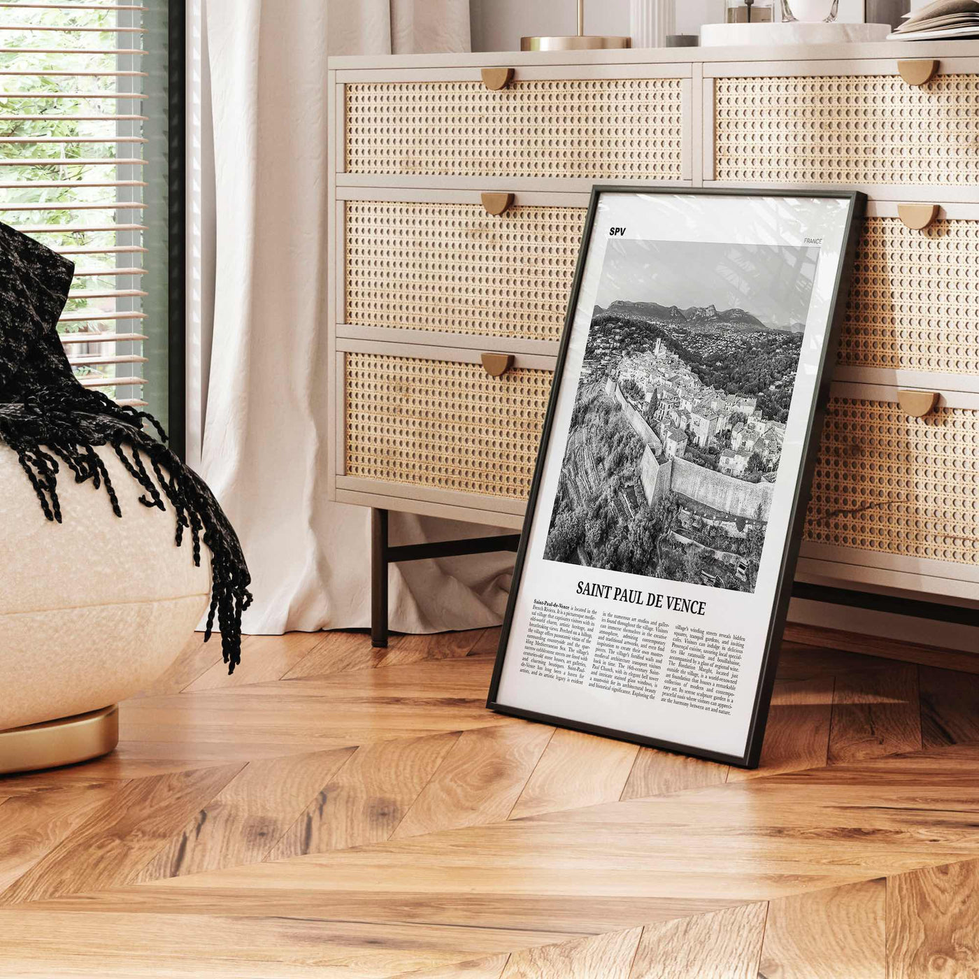 Saint Paul de Vence Print Black and White, Saint-Paul de Vence Wall Art, Saint-Paul de Vence Poster, Saint-Paul de Vence Photo, Décor, Map