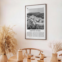 Saint Paul de Vence Print Black and White, Saint-Paul de Vence Wall Art, Saint-Paul de Vence Poster, Saint-Paul de Vence Photo, Décor, Map