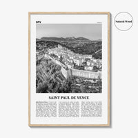 Saint Paul de Vence Print Black and White, Saint-Paul de Vence Wall Art, Saint-Paul de Vence Poster, Saint-Paul de Vence Photo, Décor, Map