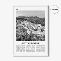 Saint Paul de Vence Print Black and White, Saint-Paul de Vence Wall Art, Saint-Paul de Vence Poster, Saint-Paul de Vence Photo, Décor, Map