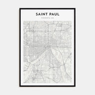 Saint Paul Map Portrait Poster