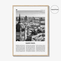 Saint Paul Print Black and White, Saint Paul Wall Art, Saint Paul Poster, Saint Paul Photo, Minnesota, USA, United States, North America