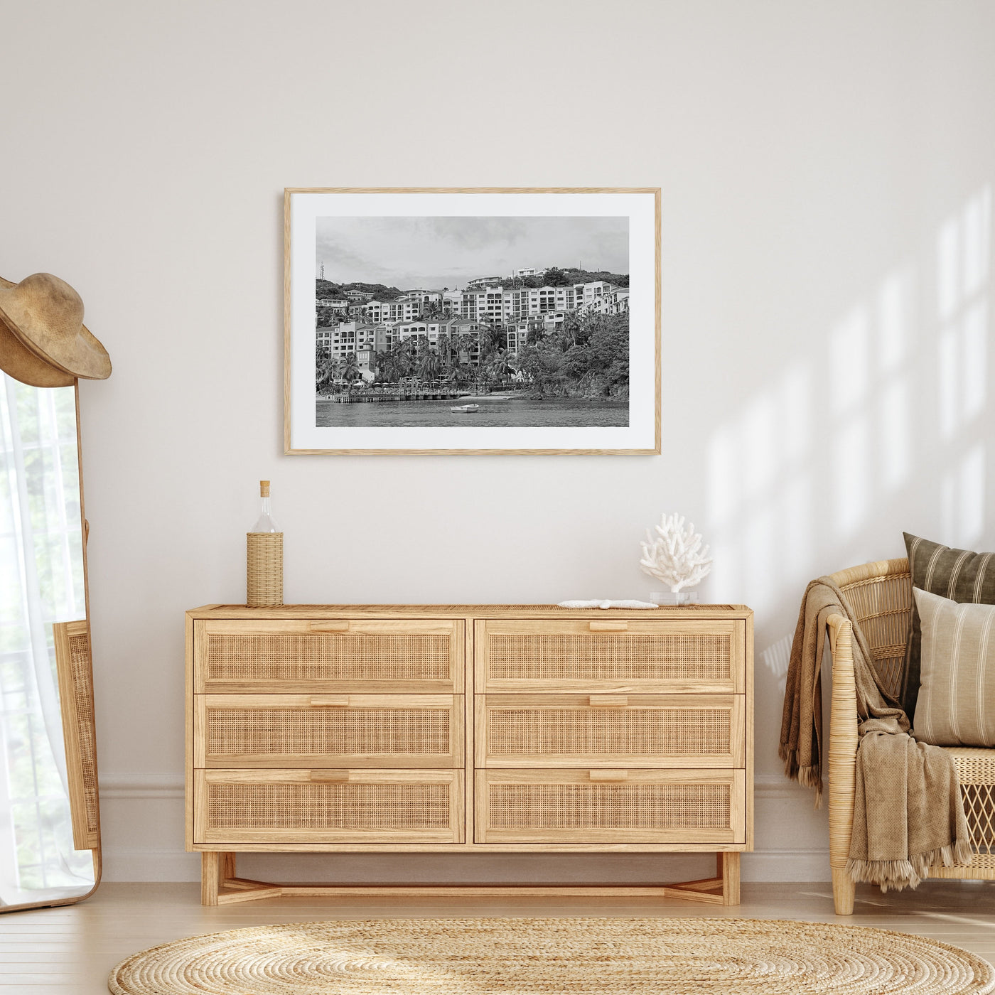 Saint Thomas Landscape B&W Poster