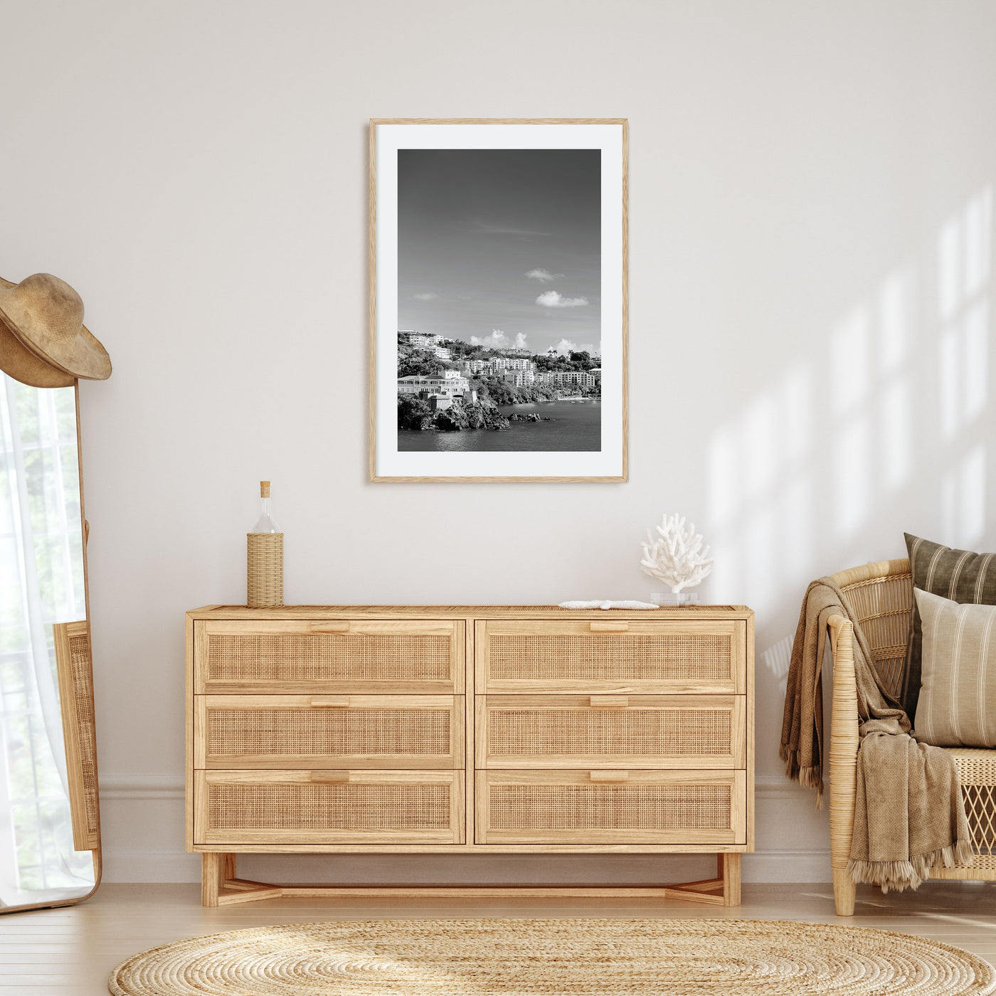 Saint Thomas Photo B&W Poster