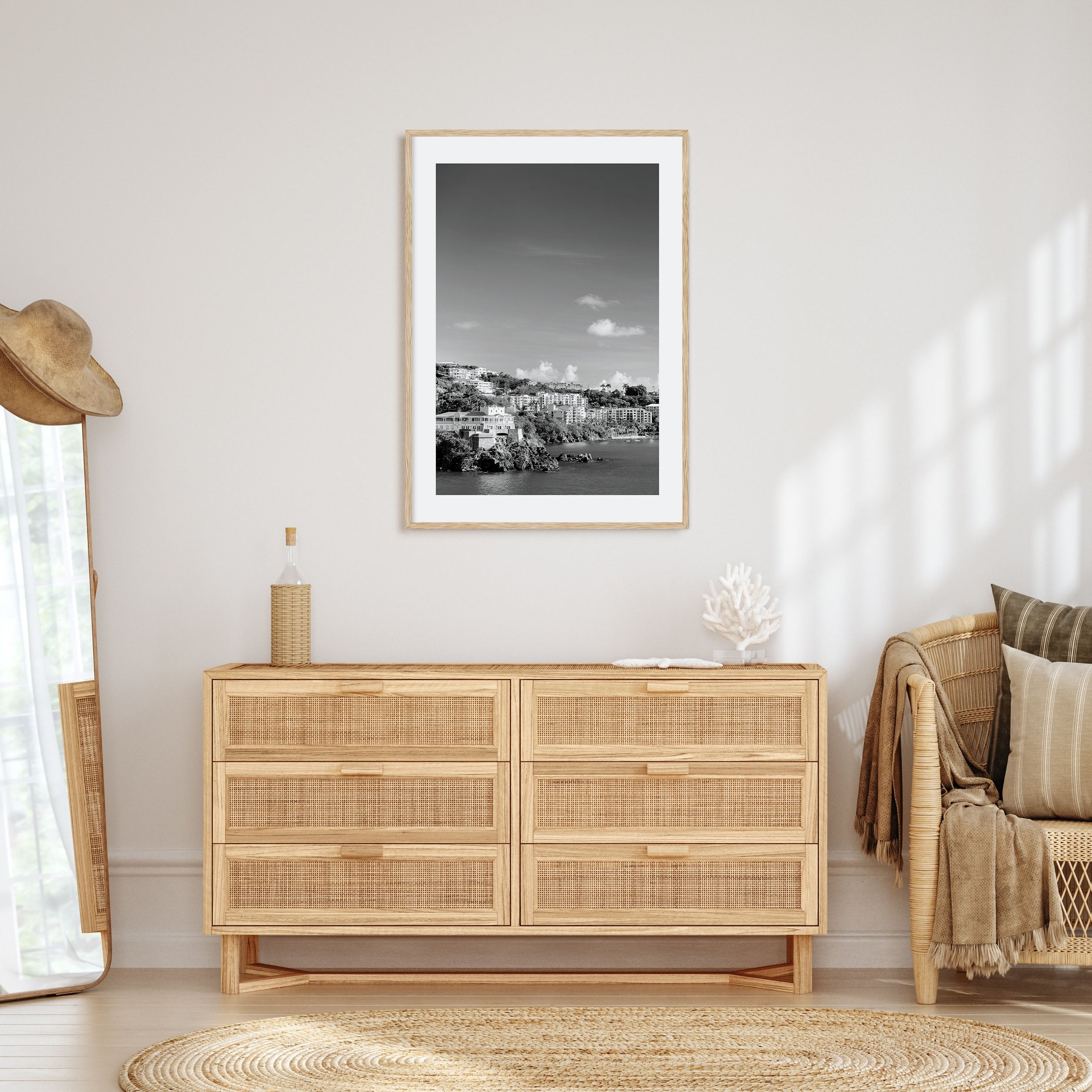 Saint Thomas Photo B&W Poster