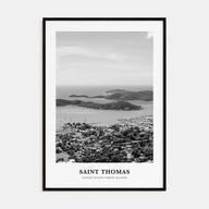 Saint Thomas Portrait B&W Poster