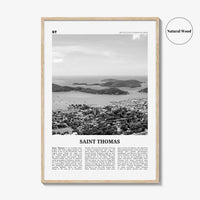 Saint Thomas Print Black and White, St Thomas Wall Art, St Thomas Poster, St Thomas Photo, Saint Thomas, United States Virgin Island