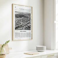 Saint Tropez Print Black and White, Saint Tropez Wall Art, Saint Tropez Poster, France, Sant-Tropetz, Alpes-Côte d'Azur, French Riviera