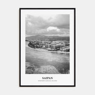 Saipan Portrait B&W Poster