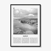 Saipan Print Black and White, Saipan Wall Art, Saipan Poster, Saipan Photo, Saipan Wall Décor, Saipán, 彩帆島, Northern Mariana Islands