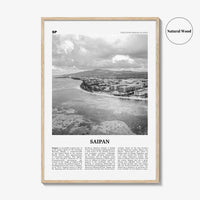Saipan Print Black and White, Saipan Wall Art, Saipan Poster, Saipan Photo, Saipan Wall Décor, Saipán, 彩帆島, Northern Mariana Islands