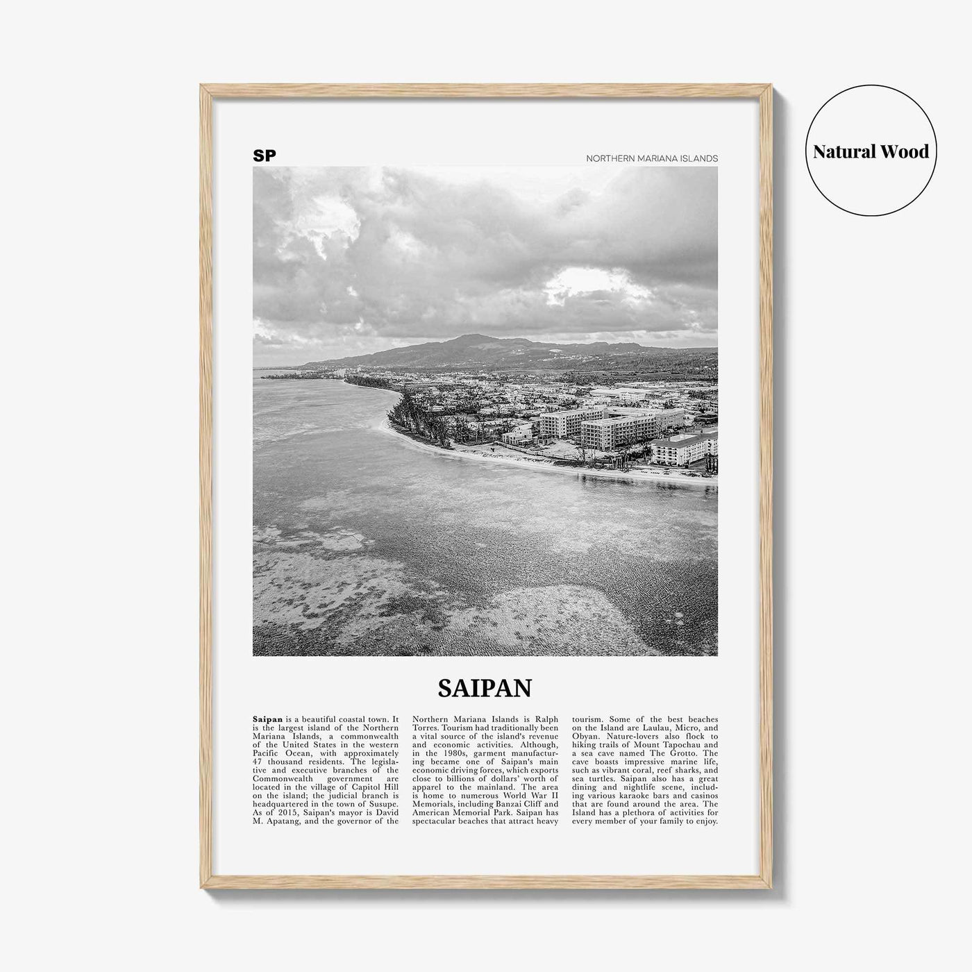 Saipan Print Black and White, Saipan Wall Art, Saipan Poster, Saipan Photo, Saipan Wall Décor, Saipán, 彩帆島, Northern Mariana Islands