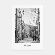 Saitama Portrait B&W Poster