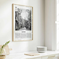 Saitama Print Black and White, Saitama Wall Art, Saitama Poster, Saitama Photo, Saitama Wall Décor, Saitama Map, Japan