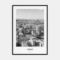 Sakai Portrait B&W Poster