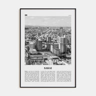 Sakai Travel B&W Poster