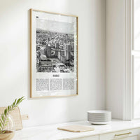 Sakai Print Black and White, Sakai Wall Art, Sakai Poster, Sakai Photo, Sakai Wall Décor, Sakai Map, Japan