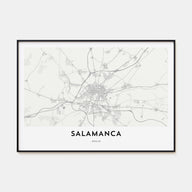 Salamanca Map Landscape Poster
