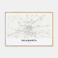 Salamanca Map Landscape Poster