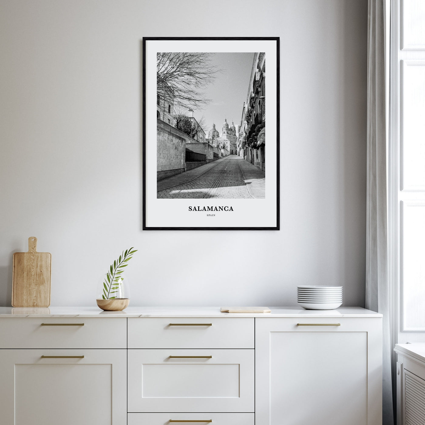 Salamanca Portrait B&W Poster