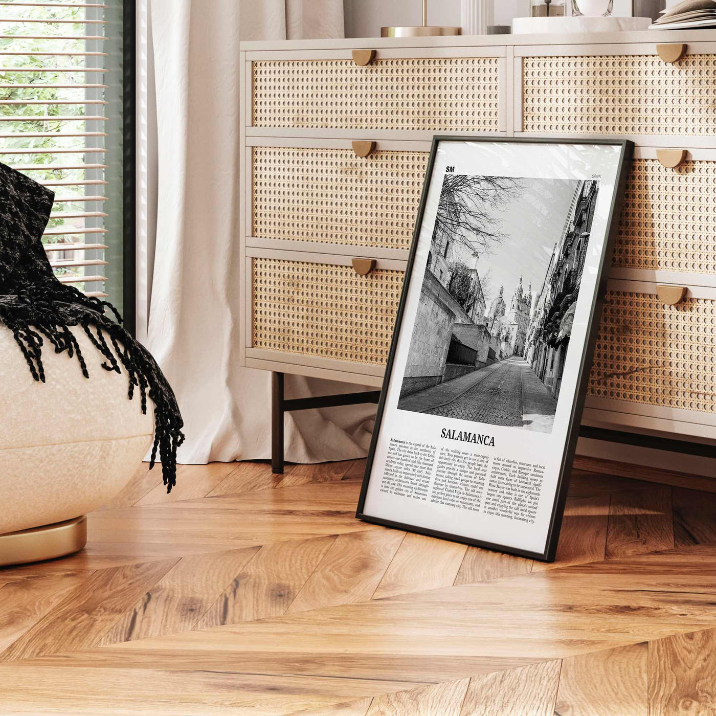 Salamanca Print Black and White, Salamanca Wall Art, Salamanca Poster, Salamanca Photo, Salamanca Map, Spain