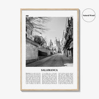 Salamanca Print Black and White, Salamanca Wall Art, Salamanca Poster, Salamanca Photo, Salamanca Map, Spain