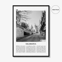 Salamanca Print Black and White, Salamanca Wall Art, Salamanca Poster, Salamanca Photo, Salamanca Map, Spain