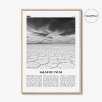 Salar de Uyuni Print Black and White, Salar de Uyuni Wall Art, Salar de Uyuni Poster, Salar de Uyuni Photo, Salar de Uyuni Décor, Bolivia