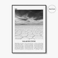 Salar de Uyuni Print Black and White, Salar de Uyuni Wall Art, Salar de Uyuni Poster, Salar de Uyuni Photo, Salar de Uyuni Décor, Bolivia