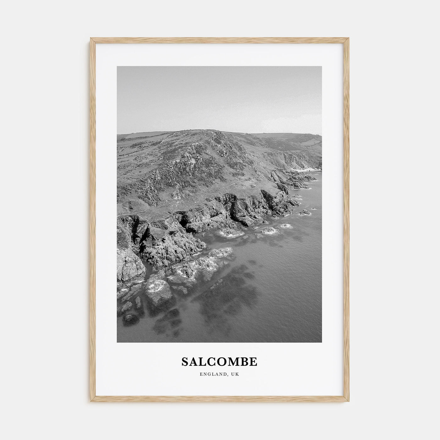 Salcombe Portrait B&W Poster