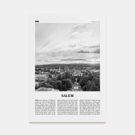 Salem, Oregon Travel B&W Poster