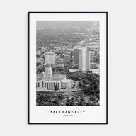 Salt Lake City Portrait B&W No 1 Poster