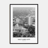 Salt Lake City Portrait B&W No 1 Poster