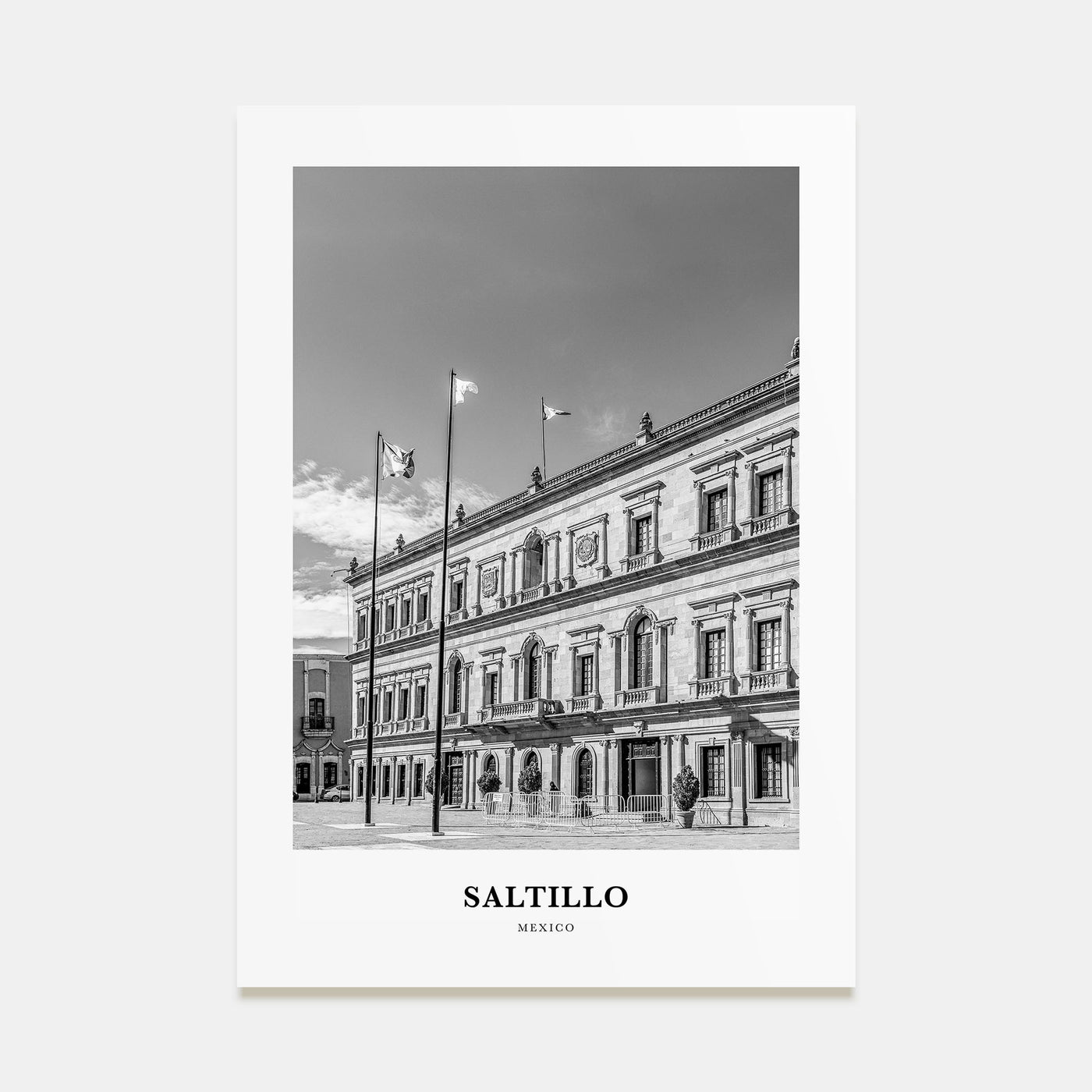 Saltillo Portrait B&W Poster