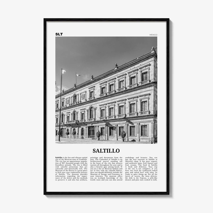 Saltillo Print Black and White, Saltillo Wall Art, Saltillo Poster, Saltillo Photo, Saltillo Wall Décor, Mexico