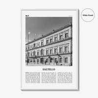 Saltillo Print Black and White, Saltillo Wall Art, Saltillo Poster, Saltillo Photo, Saltillo Wall Décor, Mexico