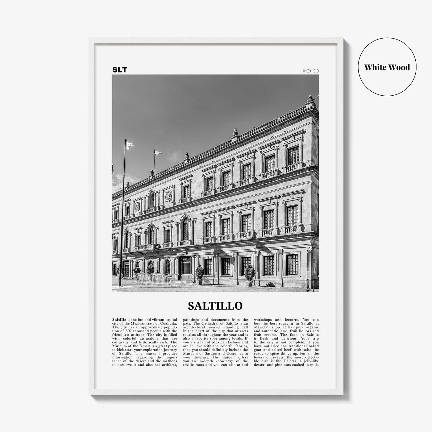 Saltillo Print Black and White, Saltillo Wall Art, Saltillo Poster, Saltillo Photo, Saltillo Wall Décor, Mexico