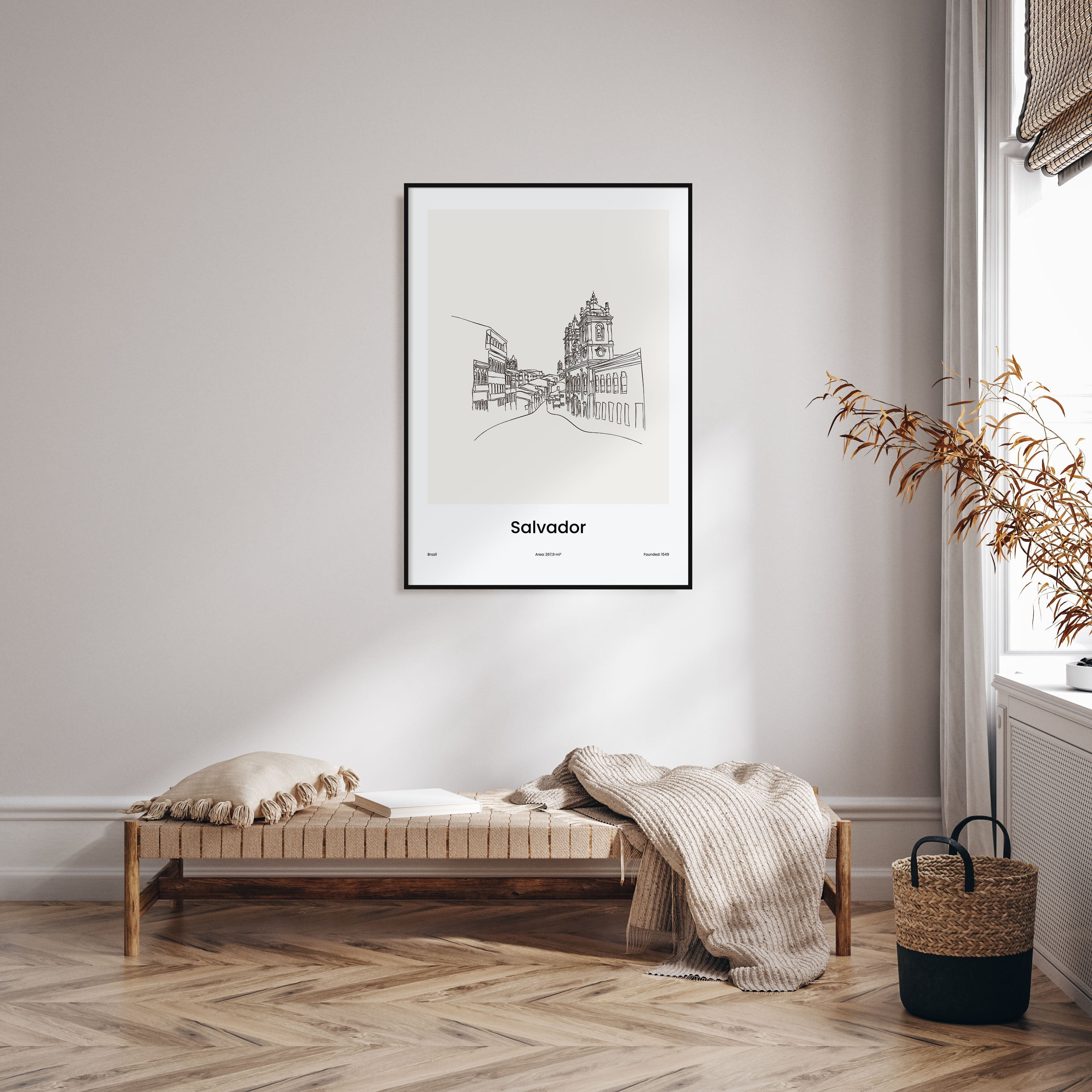 Salvador Drawn Poster