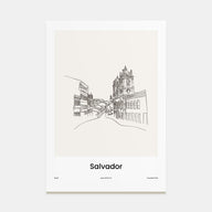 Salvador Drawn Poster
